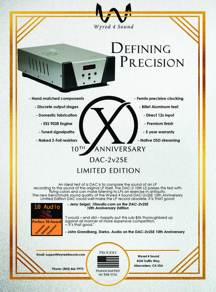 Wyred 4 Sound Announces 10th Anniversary DAC-2v2SE Limited Edition